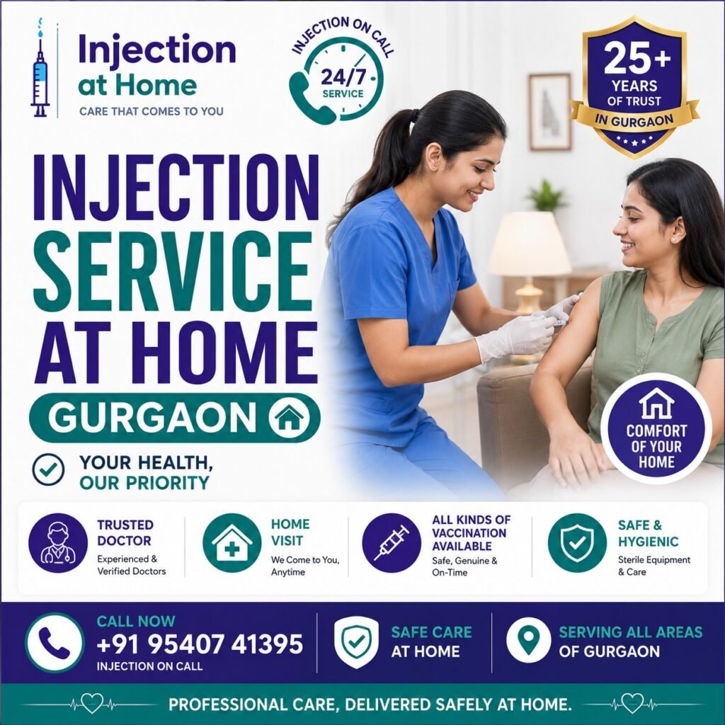 Injection Service at Home in Gurgaon